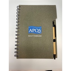 APQS Grey Spiral Notebook